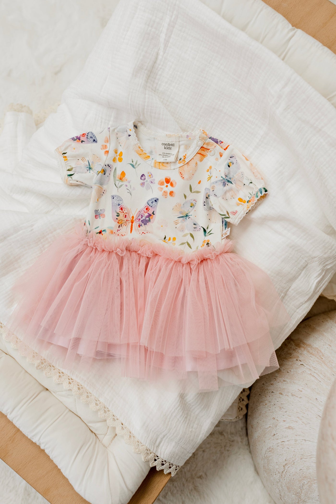 Butterfly Blooms - Onesie Tutu Dress