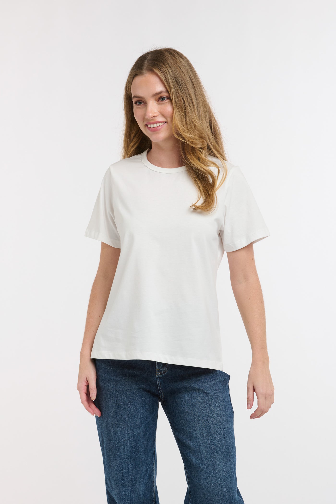 Crew Neck Tee - White