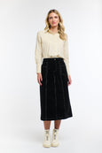 Bonnie Cord Skirt - Black