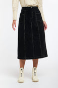 Bonnie Cord Skirt - Black