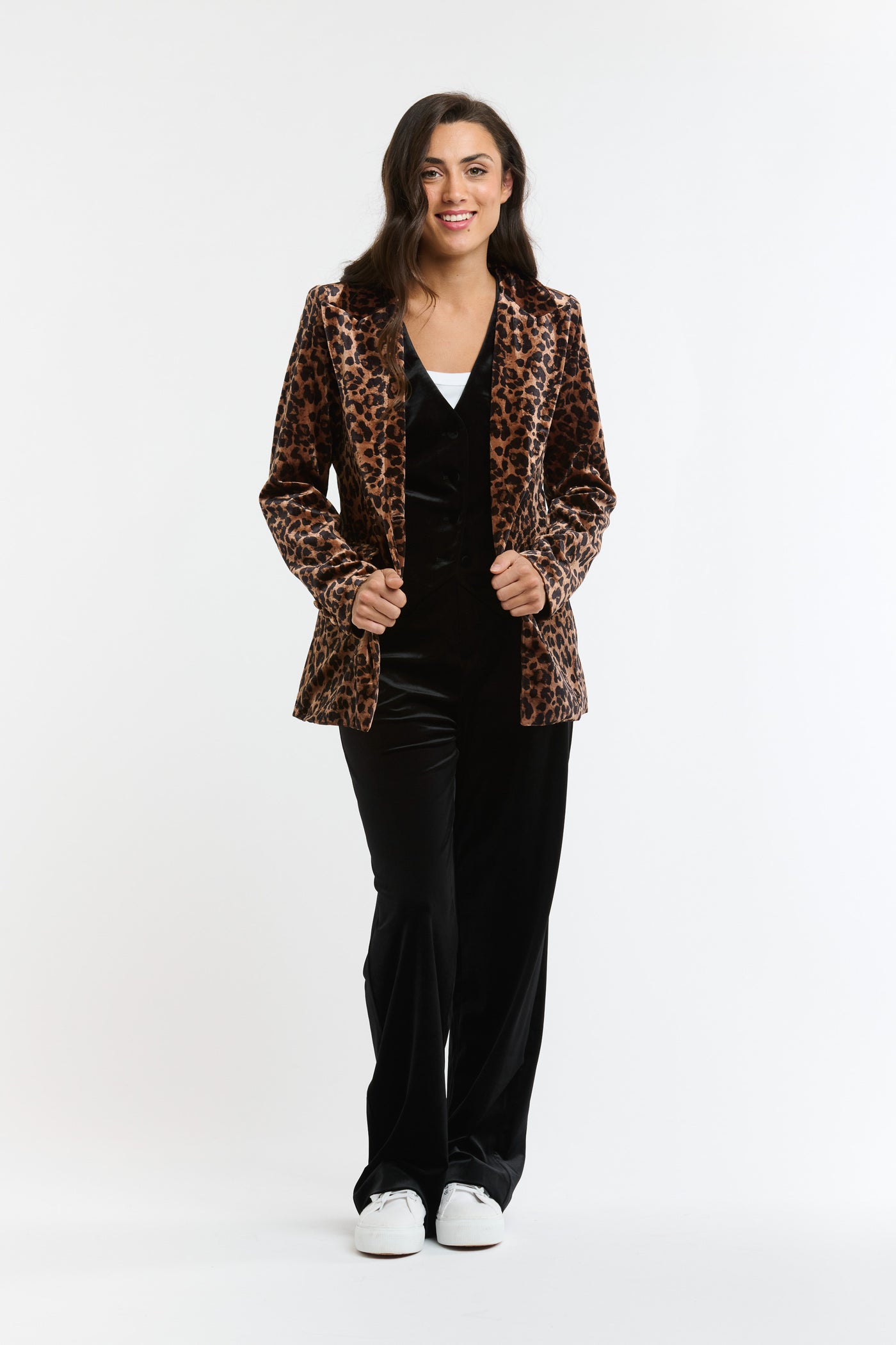 Jets Velvet Jacket - Leopard