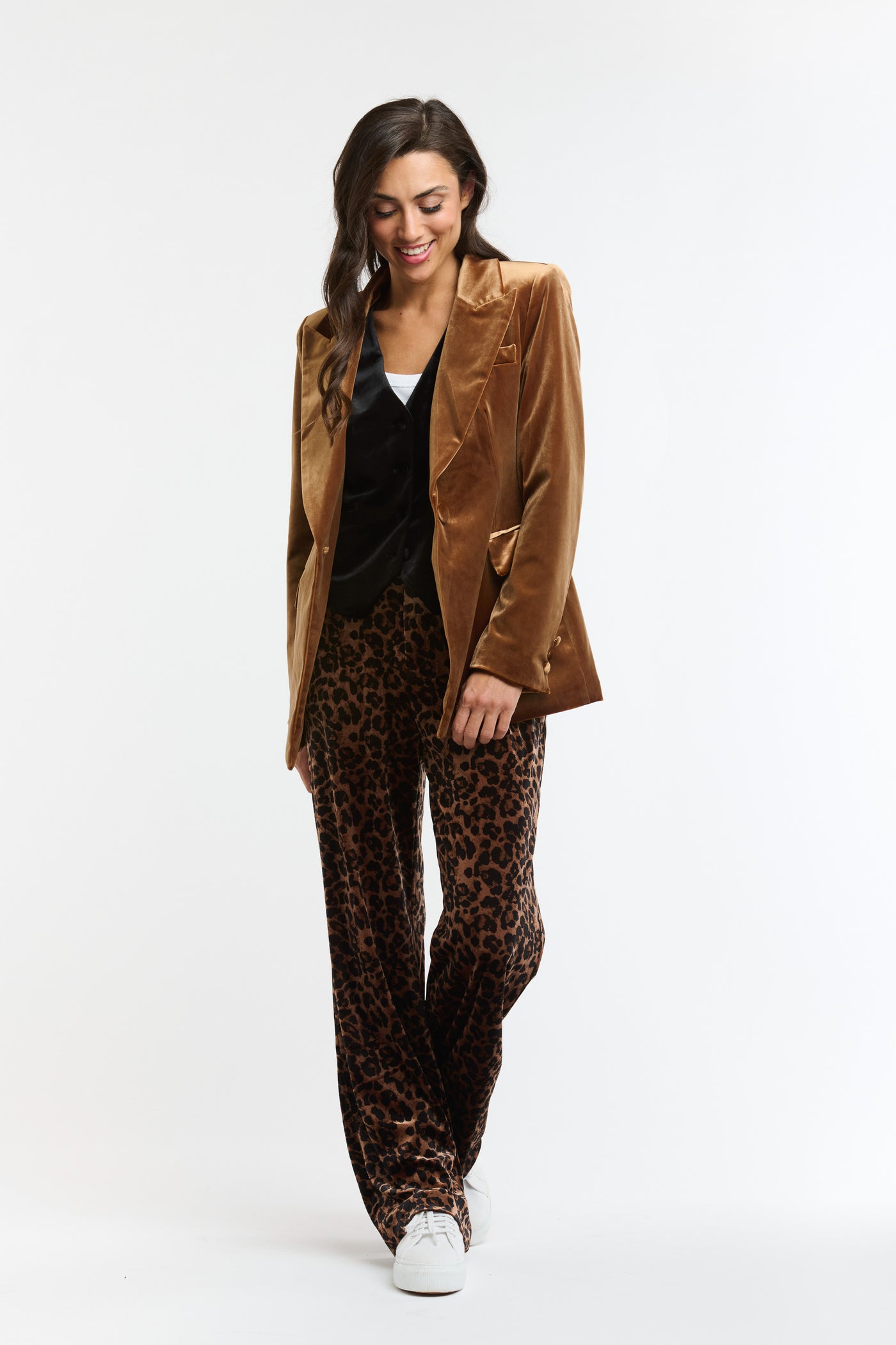 Jets Velvet Jacket - Caramel