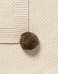 Organic Knitted Blanket - Cream