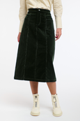 Bonnie Cord Skirt - Hunter Green