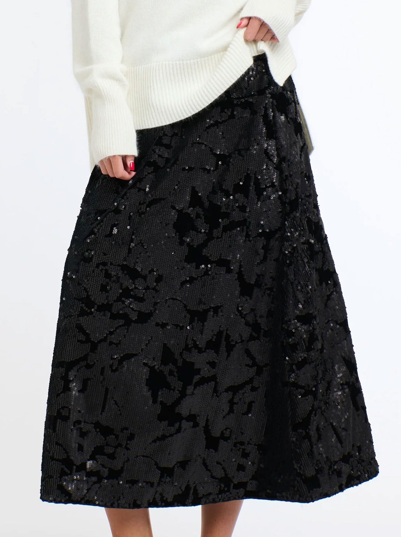 Sequins Skirt  black