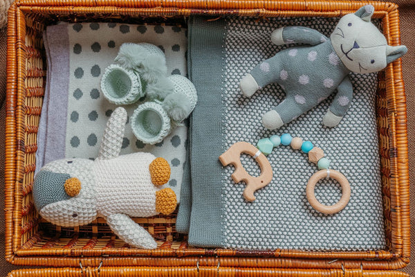 Sunny Spot Baby blanket - Sage