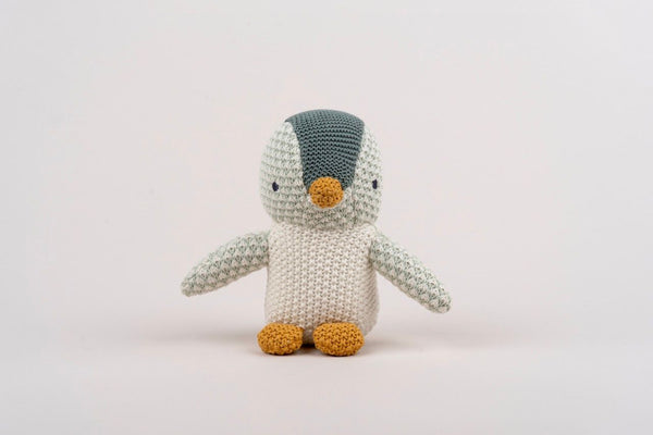Pingu Cotton Knit Penguin - Sage