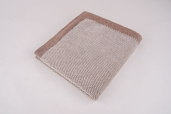 Pixie Waffle Knit Cot Blanket - Chocolate