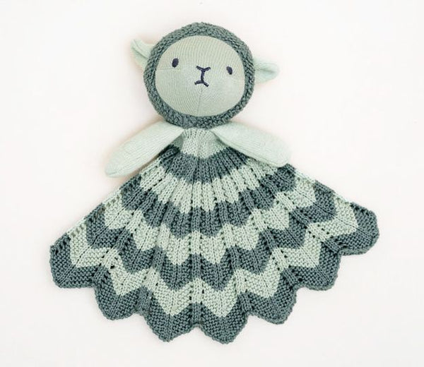Snuggle Knit Sheep Comforter - Sage