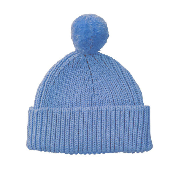 Peppi Rib Knit Hat - Blue