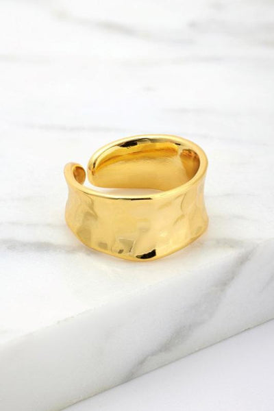 Bianca adjustable ring gold