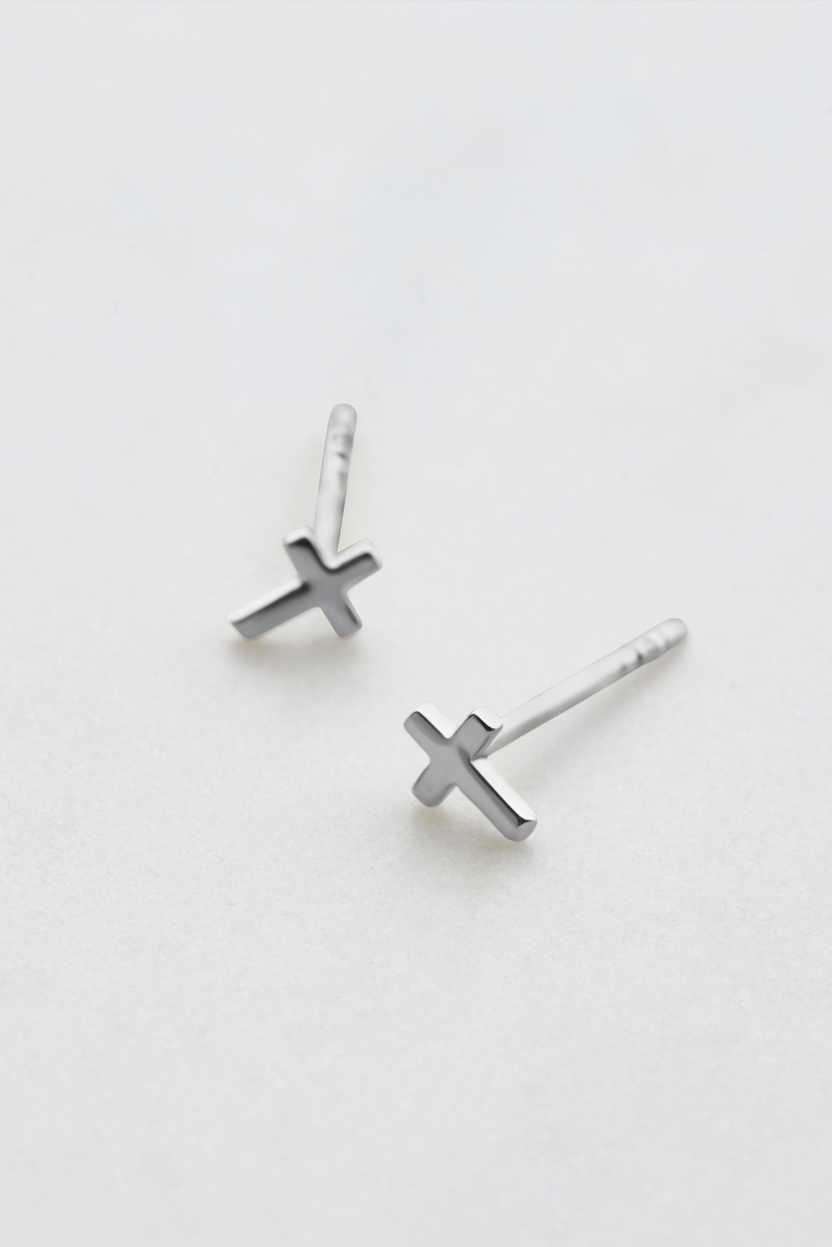 Cross Stud Earring