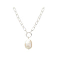 Aphrodite Pearl Drop Necklace Sterling