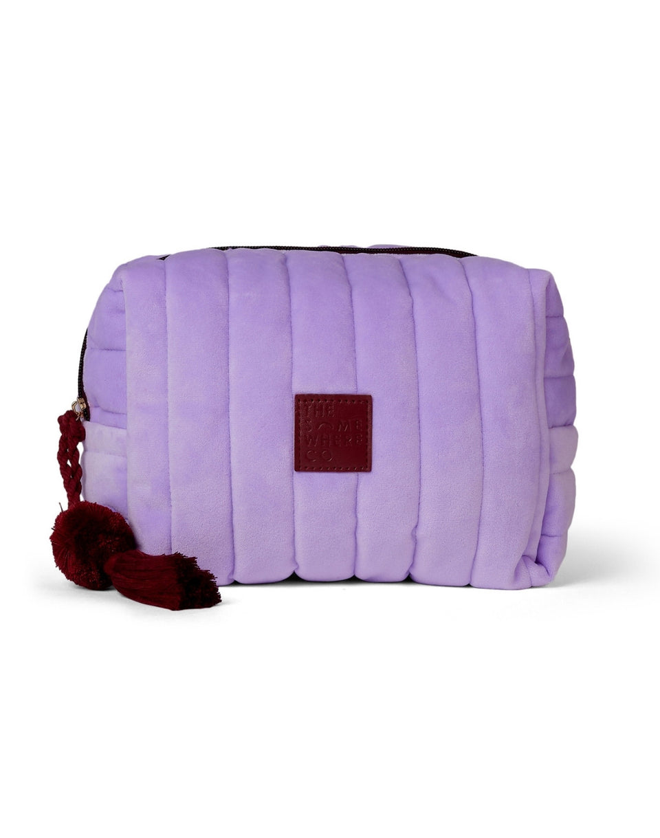 Cosmetic Bag - Lilac Velvet