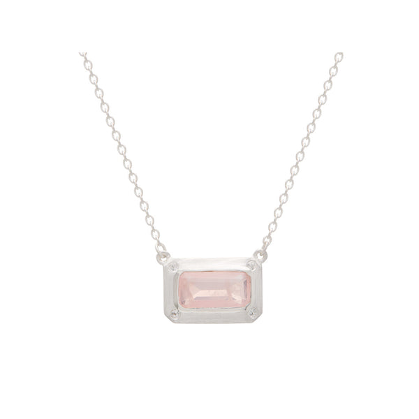 Rose Quartz Pendant  - Sterling