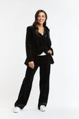 Jets Velvet Jacket - Black