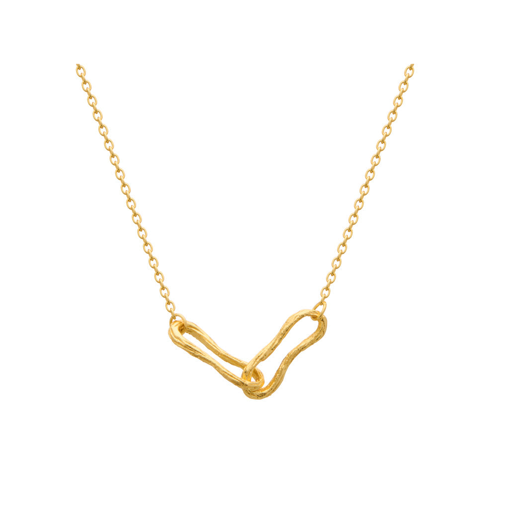 Eterna Interlink Necklace - 18 kt Gold Plate