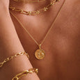 Gemini Necklace - 18 kt Gold Plate