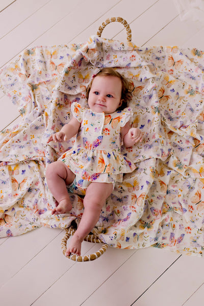 Butterfly Blooms - Bodysuit Dress