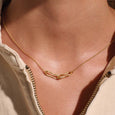 Eterna Interlink Necklace - 18 kt Gold Plate