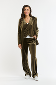 Jets Velvet Pants - Khaki