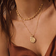 Night Sky Pendant 18 kt Gold Plated