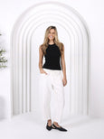 Leo Barrel Jeans White