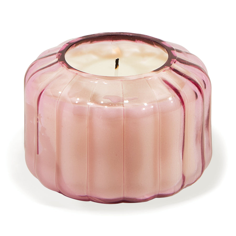 Ripple Glass Candle - Desert Peach