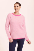 Angora Spotty Jumper - Hot Pink