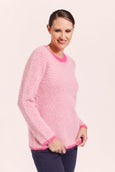 Angora Spotty Jumper - Hot Pink