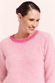 Angora Spotty Jumper - Hot Pink