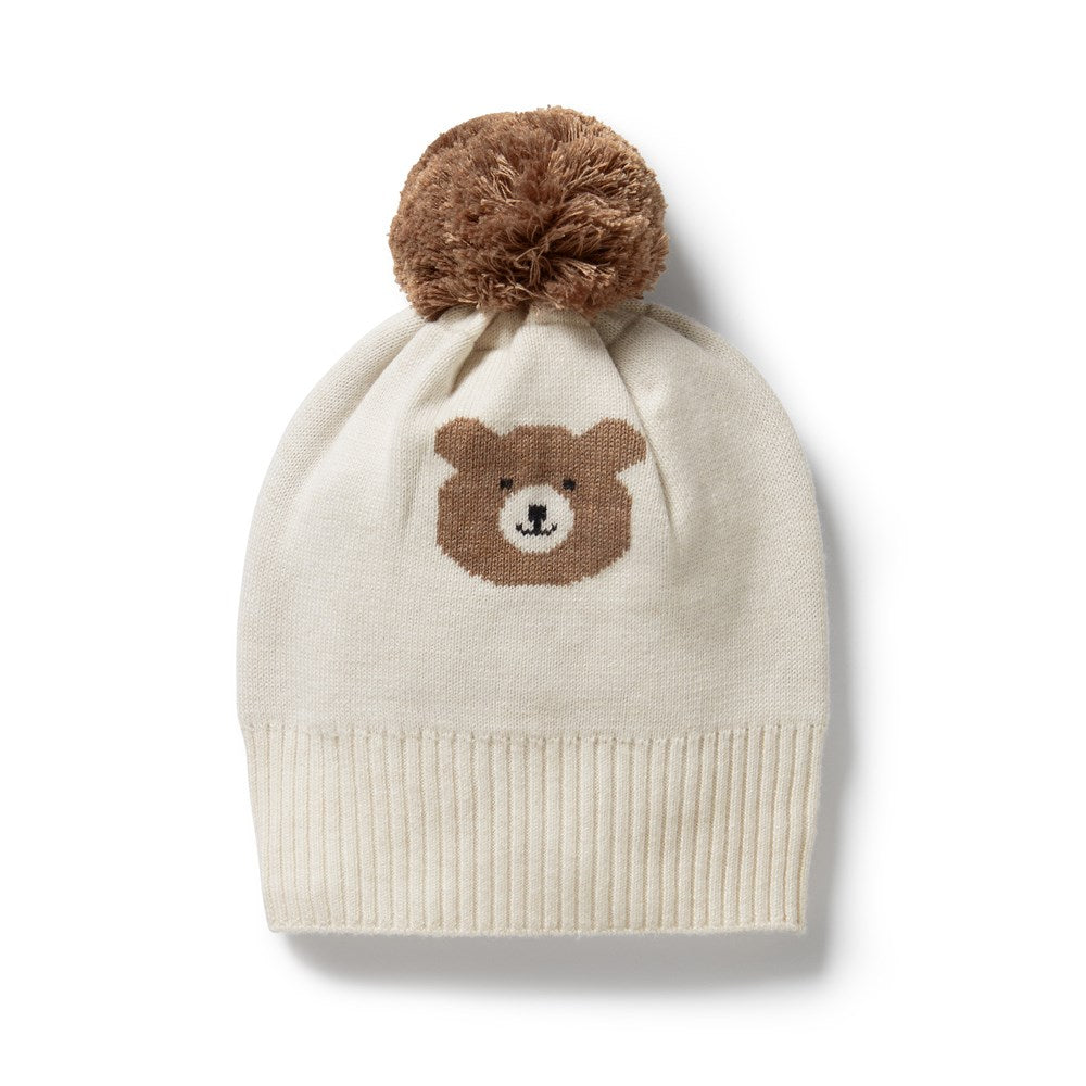 Beary Cute organic Knitted Hat