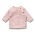 Marshmallow Organic Knit Bubble Cardigan