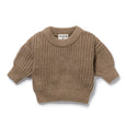 Organic Knit Jumper - Chestnut