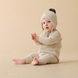 Organic Knitted Bauble Growsuit -Cream