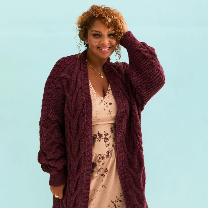 Alex Ballon Sleeve Cardigan