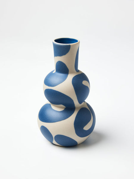 Happy Vase French Blue Curls