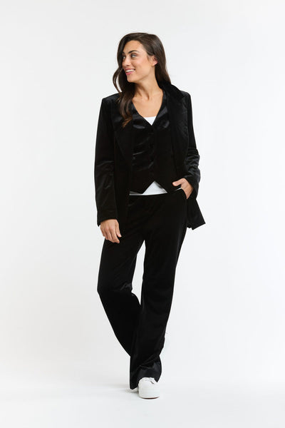 Jet Velvet Pants - Black