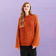 Sarah High Neck Jumper - Orange