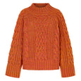 Sarah High Neck Jumper - Orange