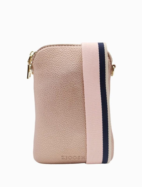 Wanderer cross body bag rose gold